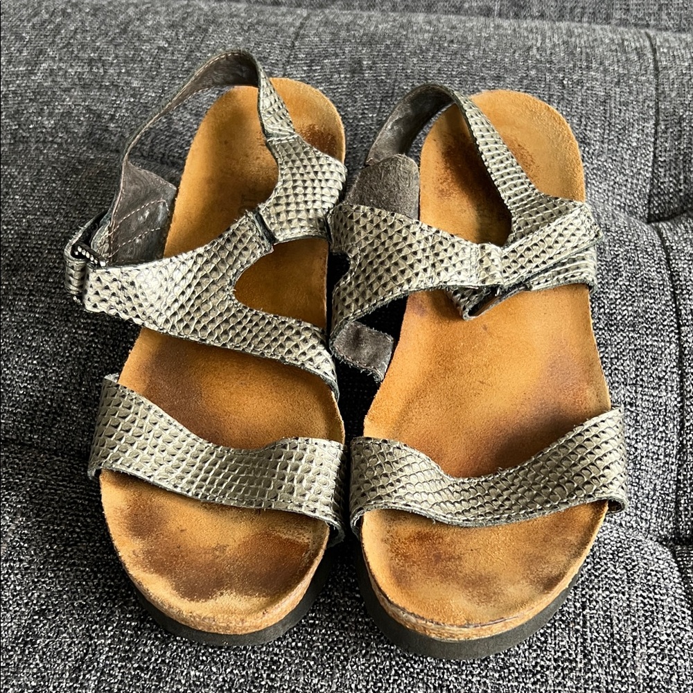 Naot Textured Sandals with Adjustable Straps